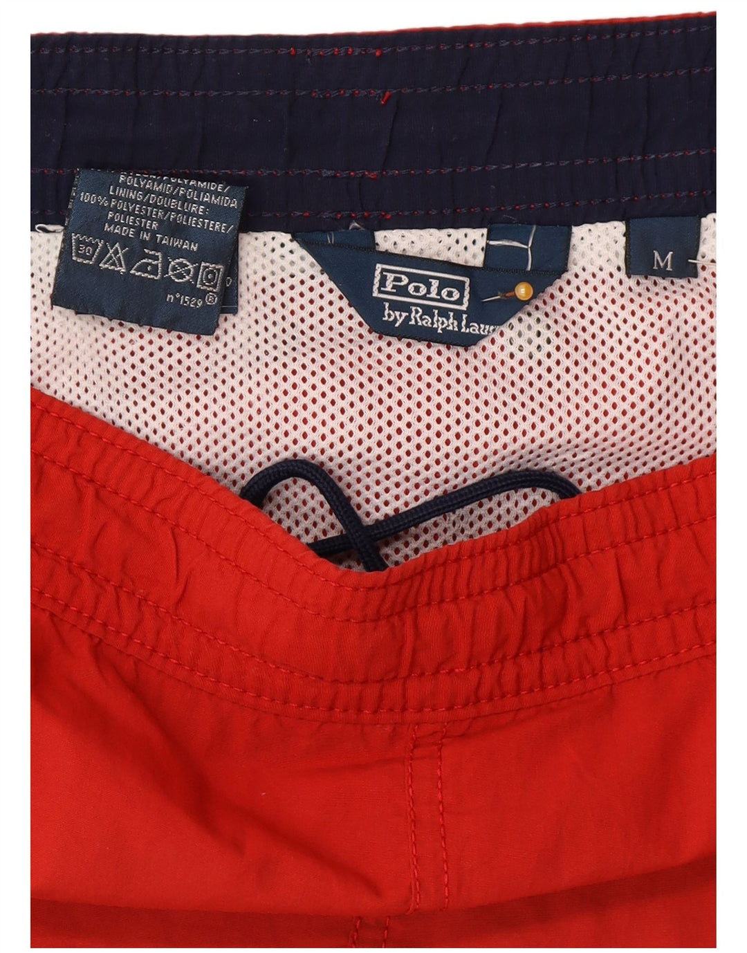 Ανδρικό σορτς κολύμβησης Polo Ralph Lauren, μεσαίο κόκκινο πολυεστέρα