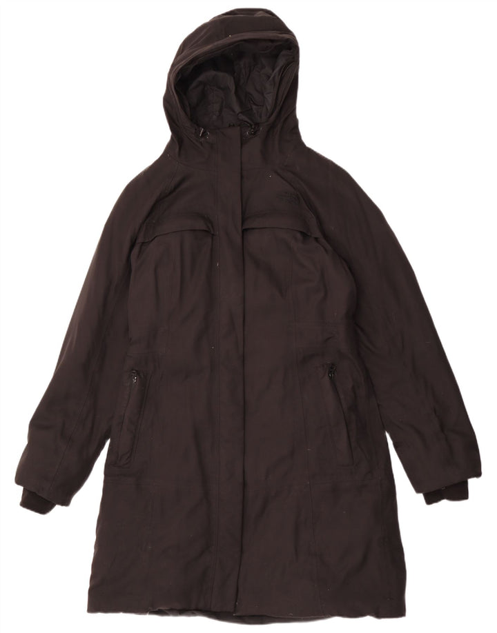 The North Face γυναικείο παλτό με κουκούλα με επένδυση UK 14 Medium Black Nylon