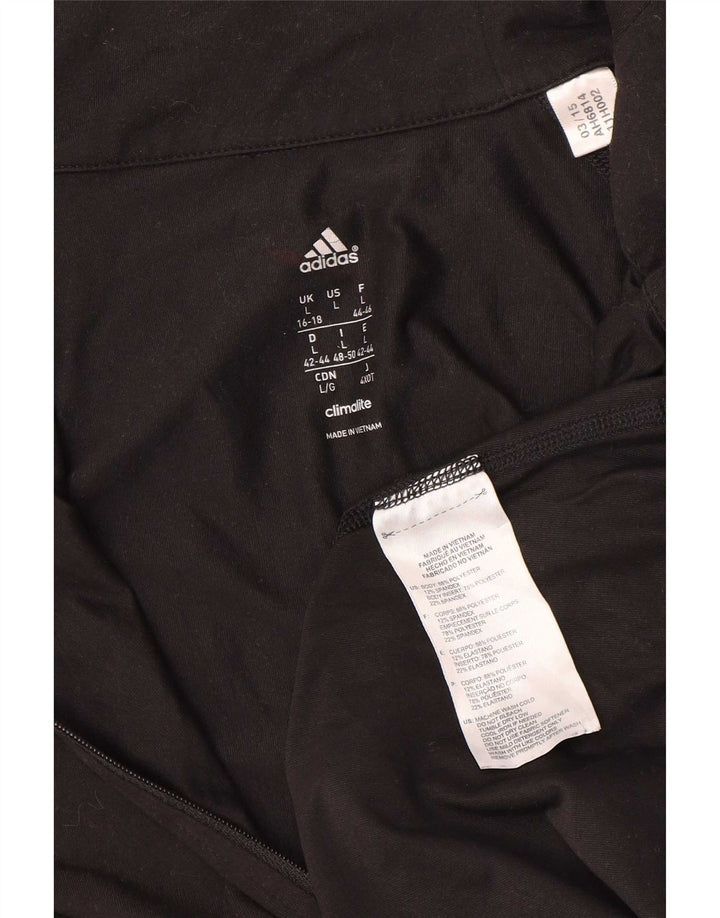 Γυναικεία Adidas Climalite Πουλόβερ φόρμα Top UK 16/18 Large Black