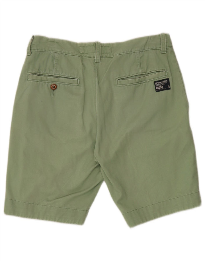 Ανδρικό σορτς Chino SUPERDRY Small W32 Πράσινο βαμβακερό