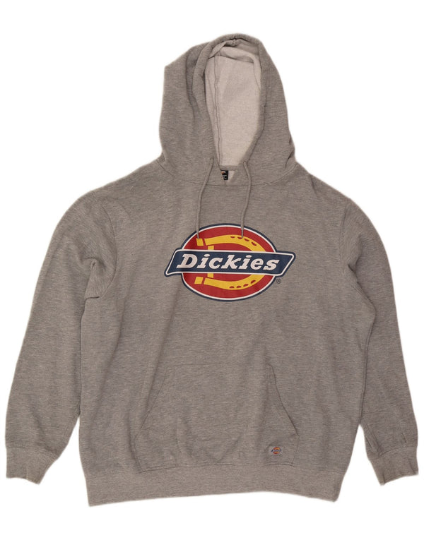 Ανδρικό γραφικό κουκούλα Dickies 2XL, βαμβακερό γκρι