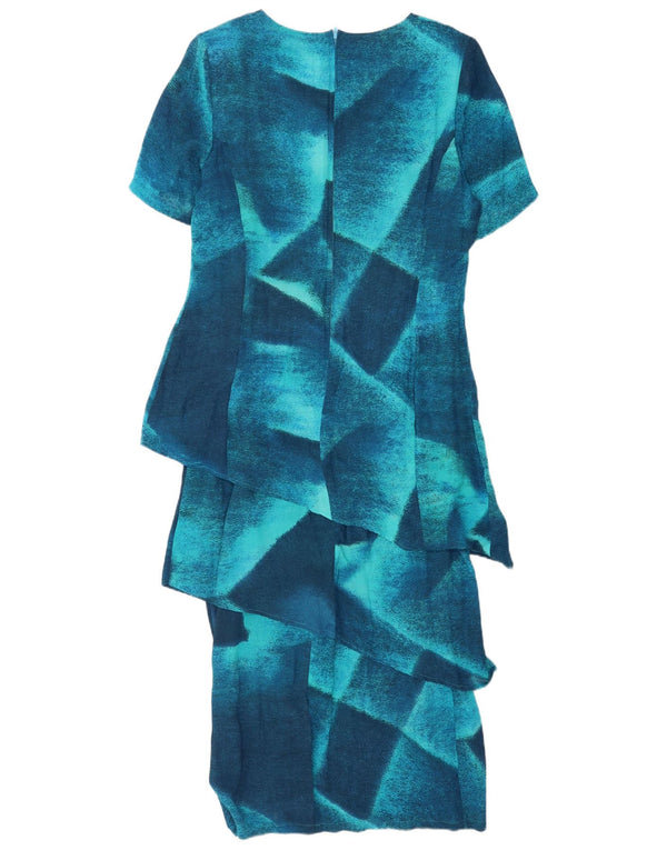 Vicini γυναικείο φόρεμα Maxi Peplum UK 18 XL με μανίκια μπλε χρώματος