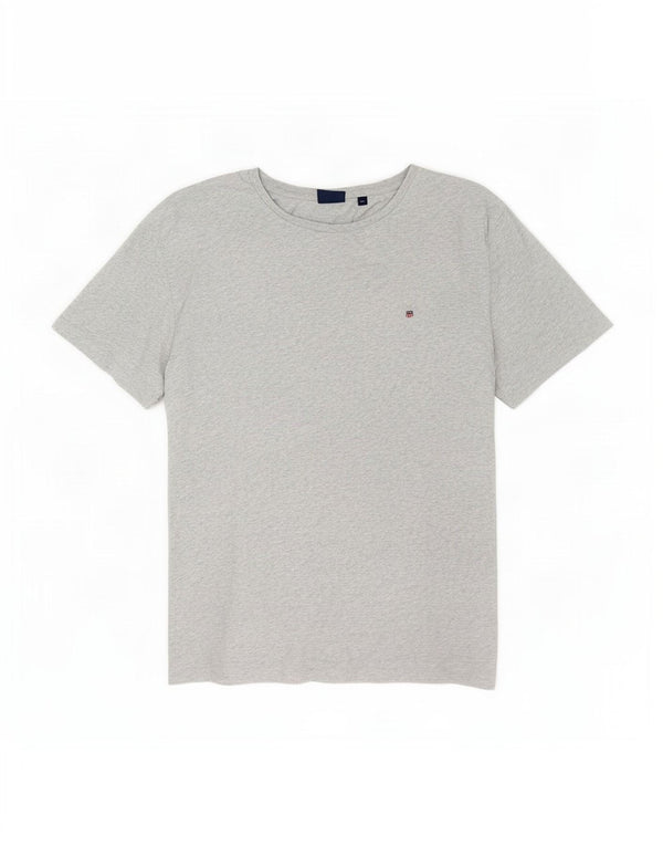 Ανδρικό T-Shirt Gant Top 3XL Γκρι βαμβακερό