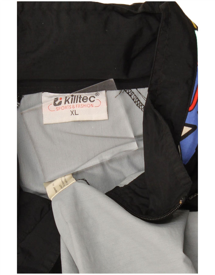 KILLTEC Ανδρικό μπουφάν Windbreaker UK 42 XL Μαύρο Colourblock Πολυαμίδιο