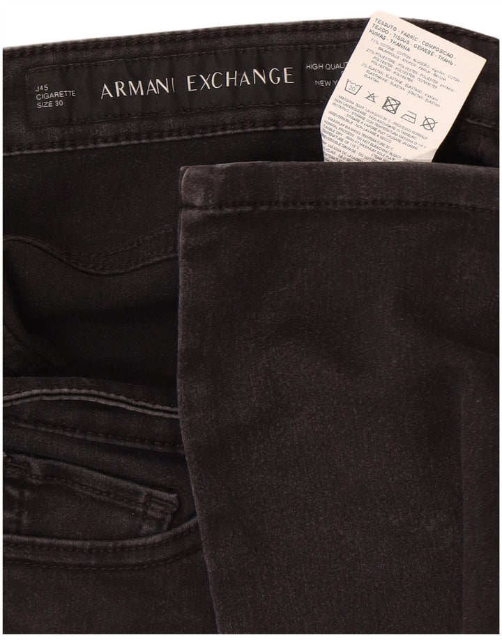 Armani Jeans Γυναικείο Slim Jeans W30 L28 Μαύρο βαμβακερό