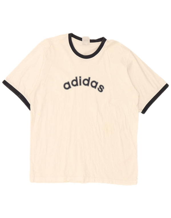 Ανδρικό γραφικό T-Shirt Adidas Top 2XL White Colourblock