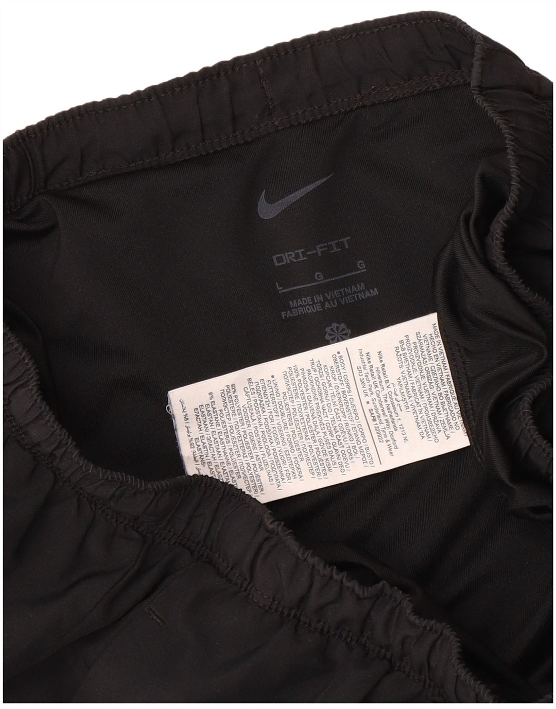 Ανδρικό αθλητικό σορτς Nike Dri Fit, μεγάλο μαύρο πολυεστέρα