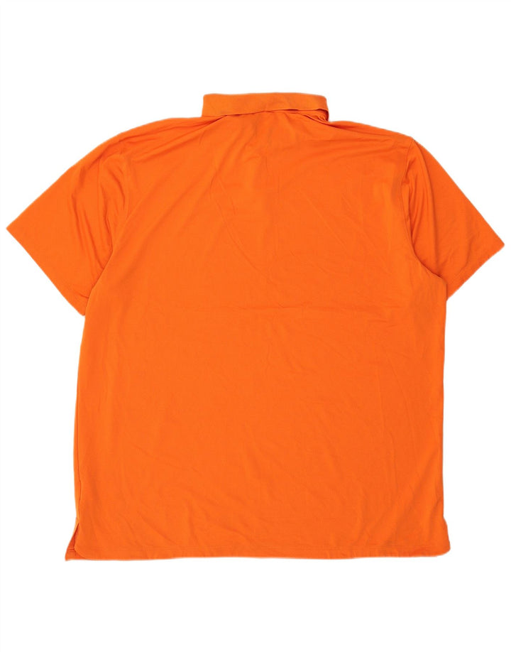 NIKE Mens Big & Tall Standard Fit Polo Shirt XL Orange Polyester