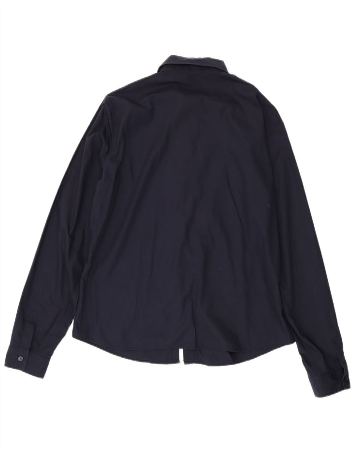 Γυναικείο πουκάμισο Calvin Klein US 12 Large Navy Blue από βαμβάκι