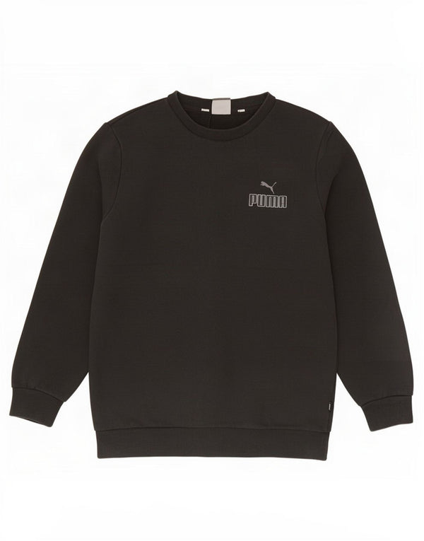 Puma Mens Graphic Sweatshirt Jumper Small Black Cotton