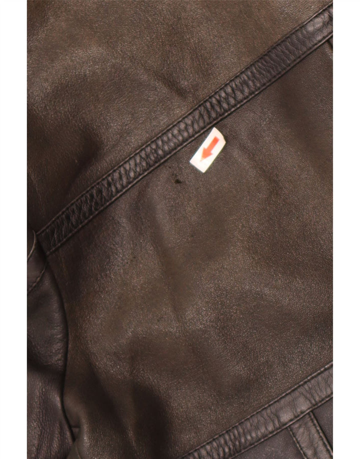 Vintage Ανδρικό Δερμάτινο Μπουφάν UK 36 Small Brown