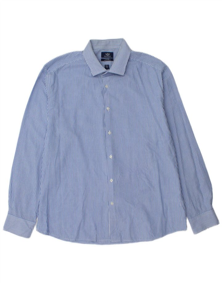Ανδρικό πουκάμισο Dockers Size 16 1/2 Large Blue Pinstripe