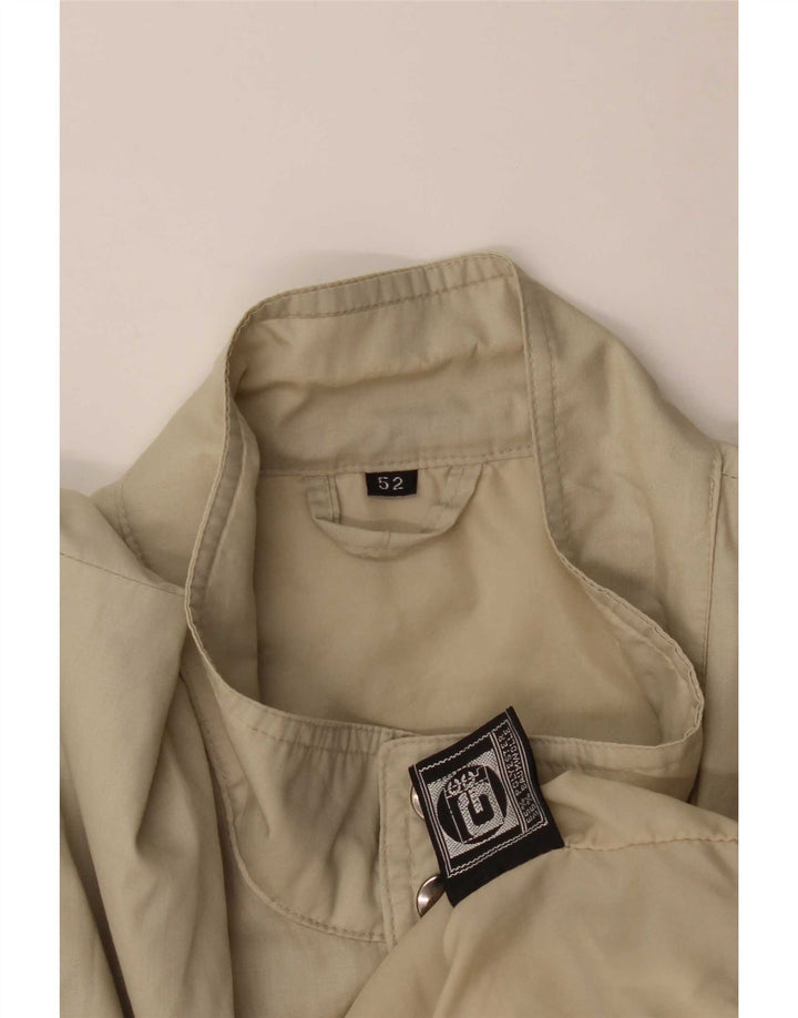Vintage Ανδρικό Bomber Jacket IT 52 XL Beige Polyester