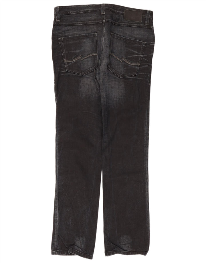 Jack & Jones Ανδρικό τζιν ίσιο W36 L34 Μαύρο