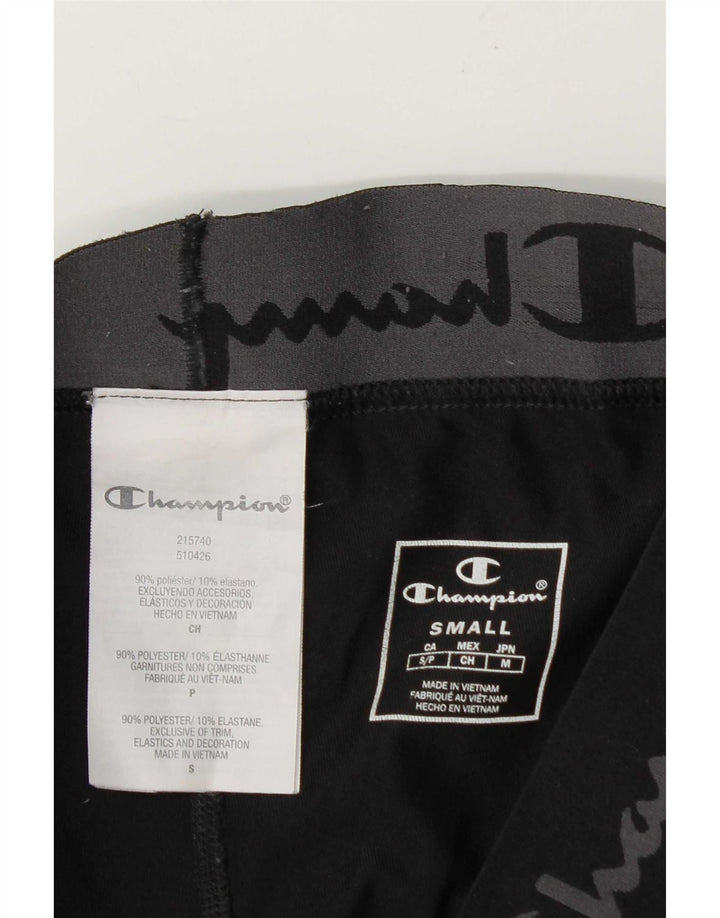Ανδρικό γραφικό κολάν Champion Small W27 L27 Μαύρο Πολυεστέρα