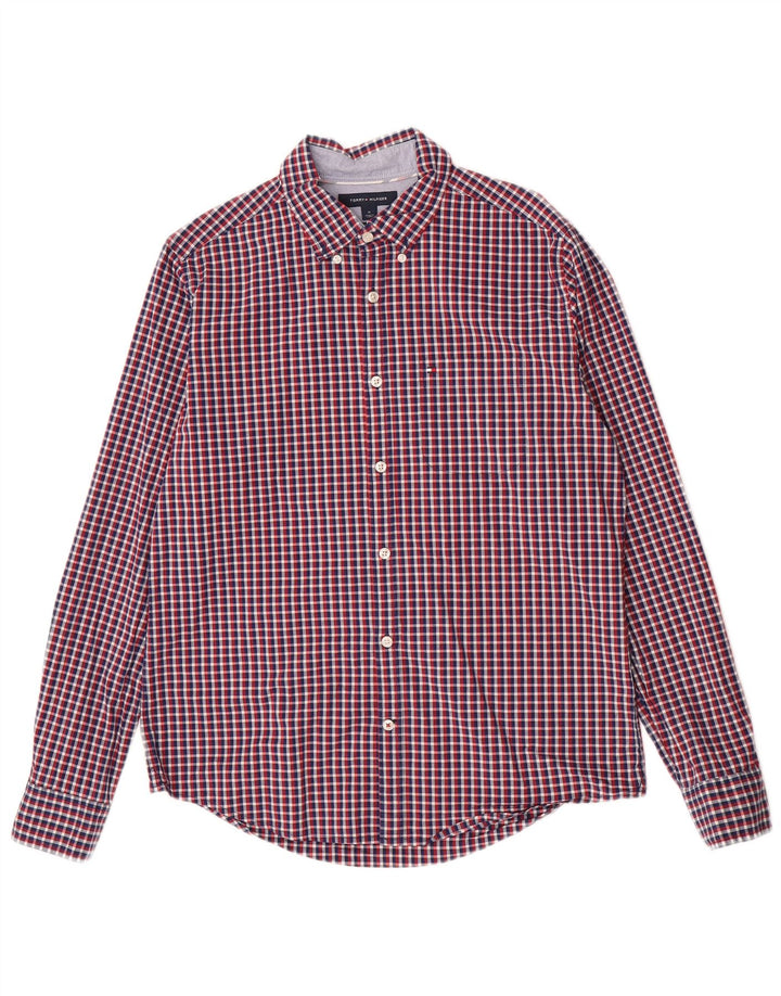 Ανδρικό πουκάμισο Tommy Hilfiger Slim Fit Μεσαίο πολύχρωμο βαμβακερό καρέ