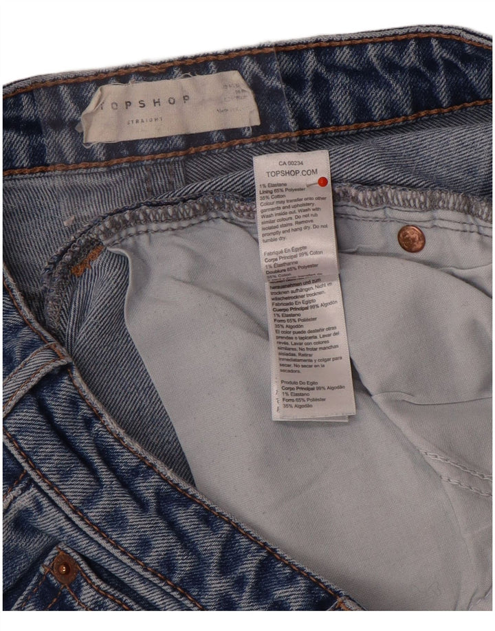 Topshop Γυναικείο ίσιο τζιν W30 L26 Blue Polyester