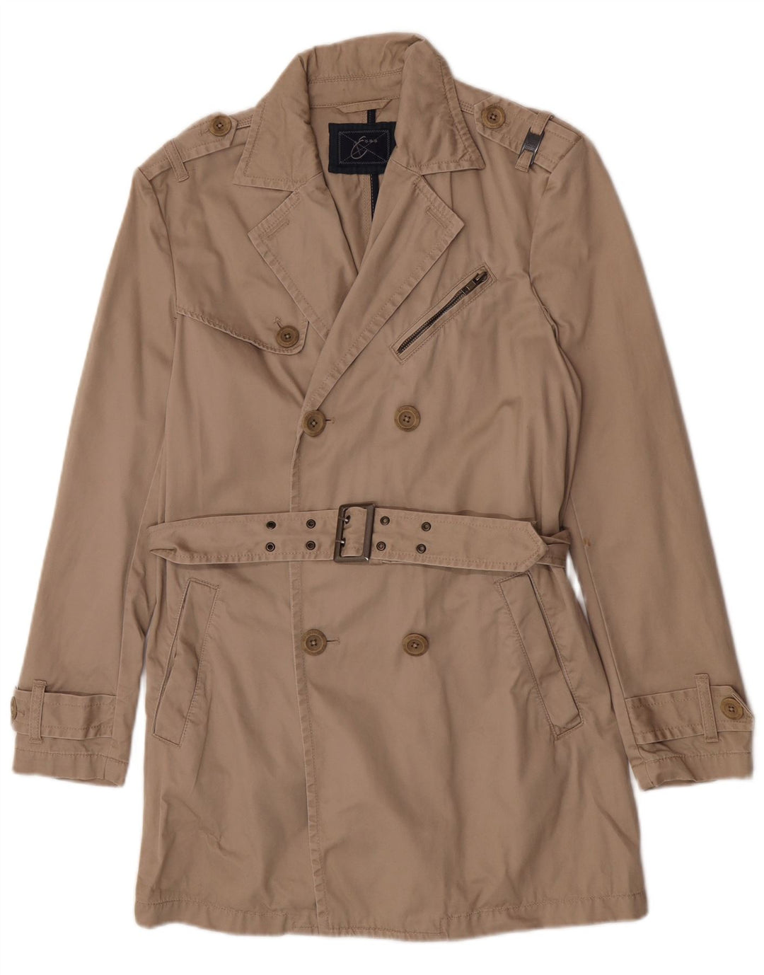 Ανδρική καμπαρντίνα Energie UK 36 Small Beige Cotton