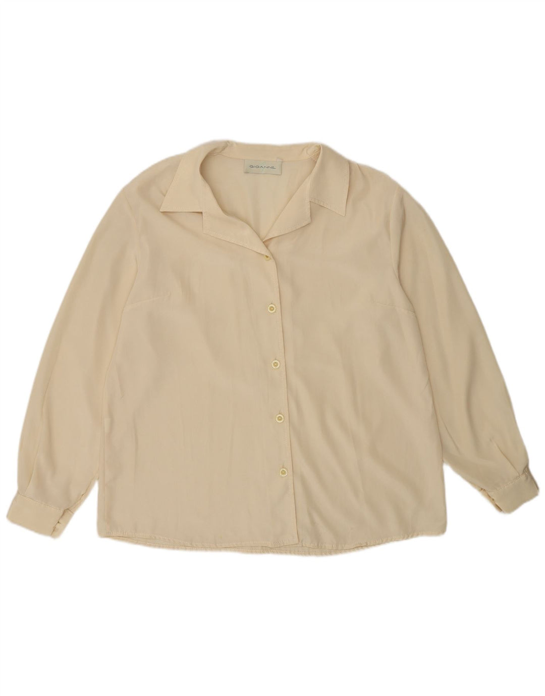 Vintage γυναικείο πουκάμισο μπλούζα IT 47 XL Off White