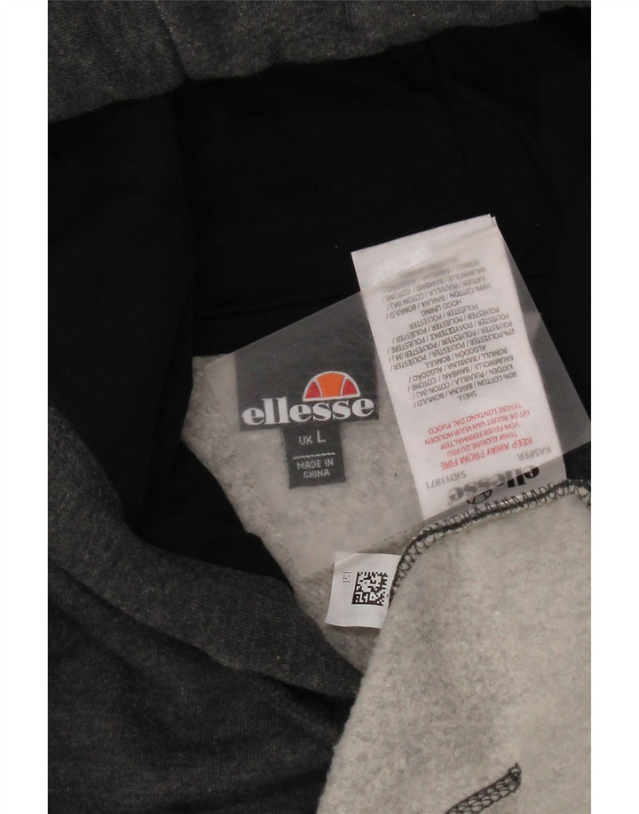 Ellesse Ανδρικό φούτερ με κουκούλα, μεγάλο γκρι βαμβακερό