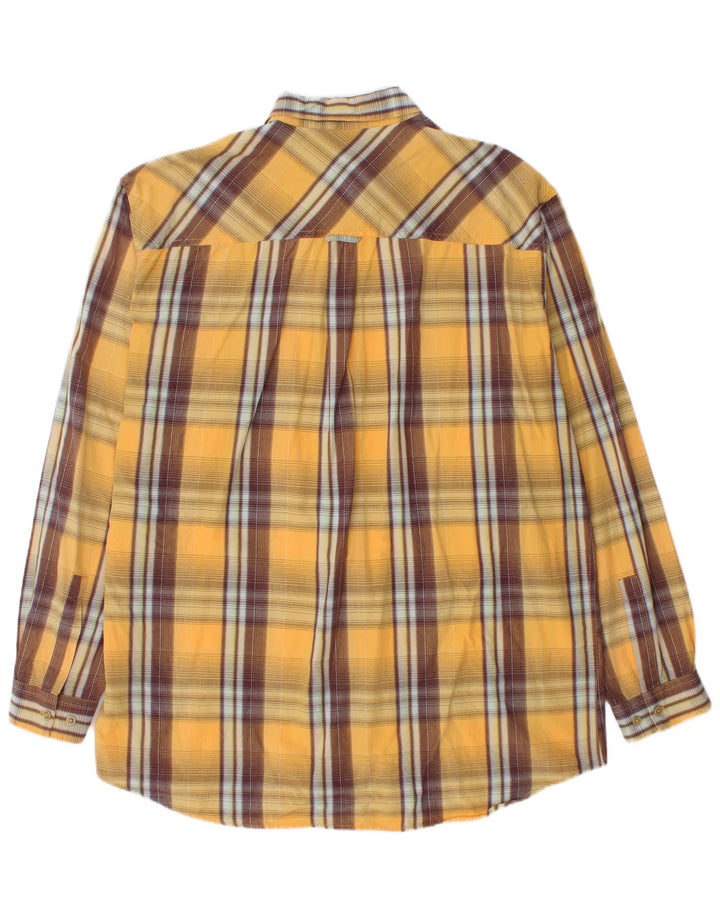 Ανδρικό πουκάμισο Marlboro Classics 2XL Yellow Check Cotton