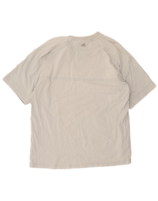 Ανδρικό γραφικό T-Shirt Adidas Top UK 42/44 Μεγάλο πράσινο βαμβακερό χρώμα