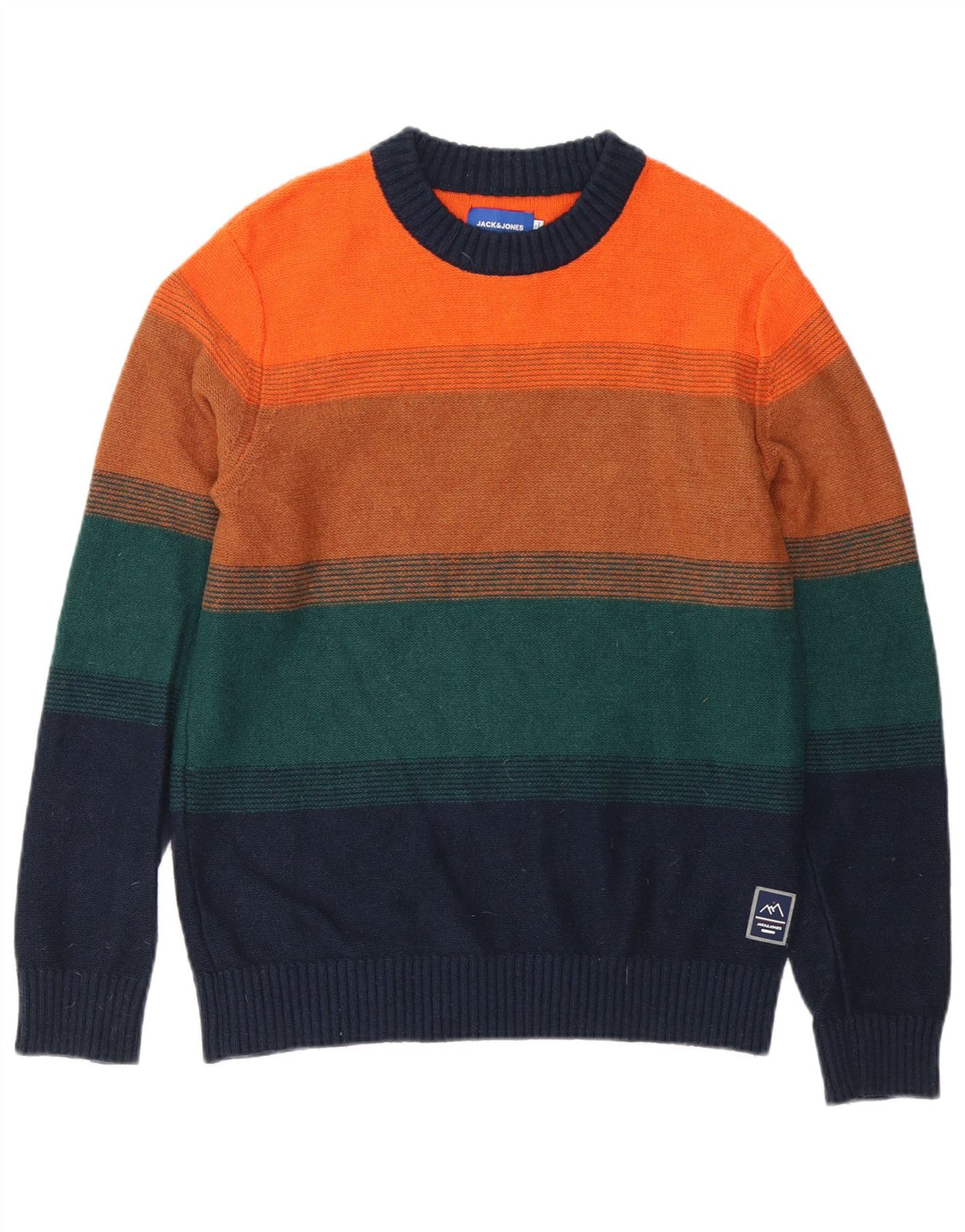 Jack & Jones Ανδρικό πουλόβερ με λαιμόκοψη μεσαίο πολύχρωμο ριγέ