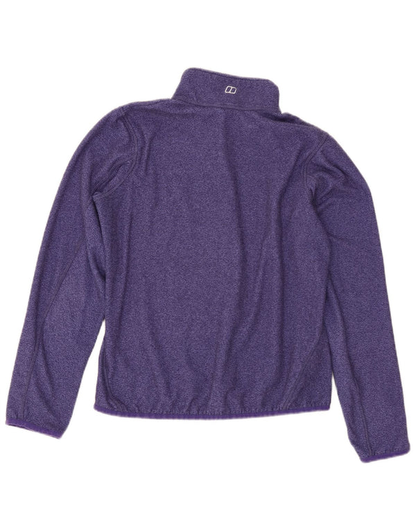 Berghaus γυναικείο φερμουάρ με λαιμόκοψη φλις άλμα UK 10 Small Purple Polyester