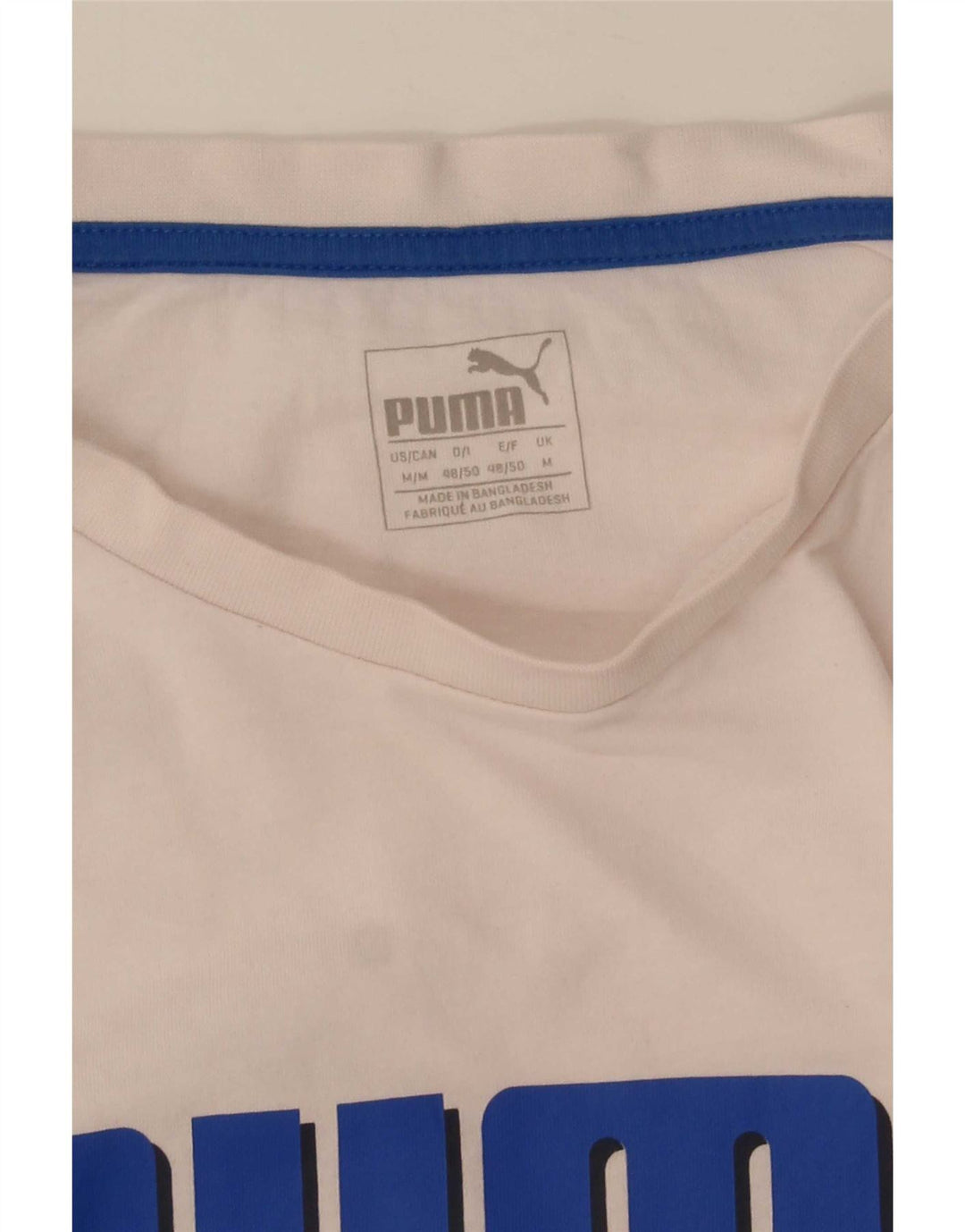Ανδρικό γραφικό μπλουζάκι Puma Top Medium White