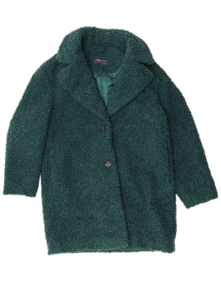 Marks & Spencer Γυναικείο Πανωφόρι Fleece UK 12 Μεσαίο Πράσινο Πολυεστέρας