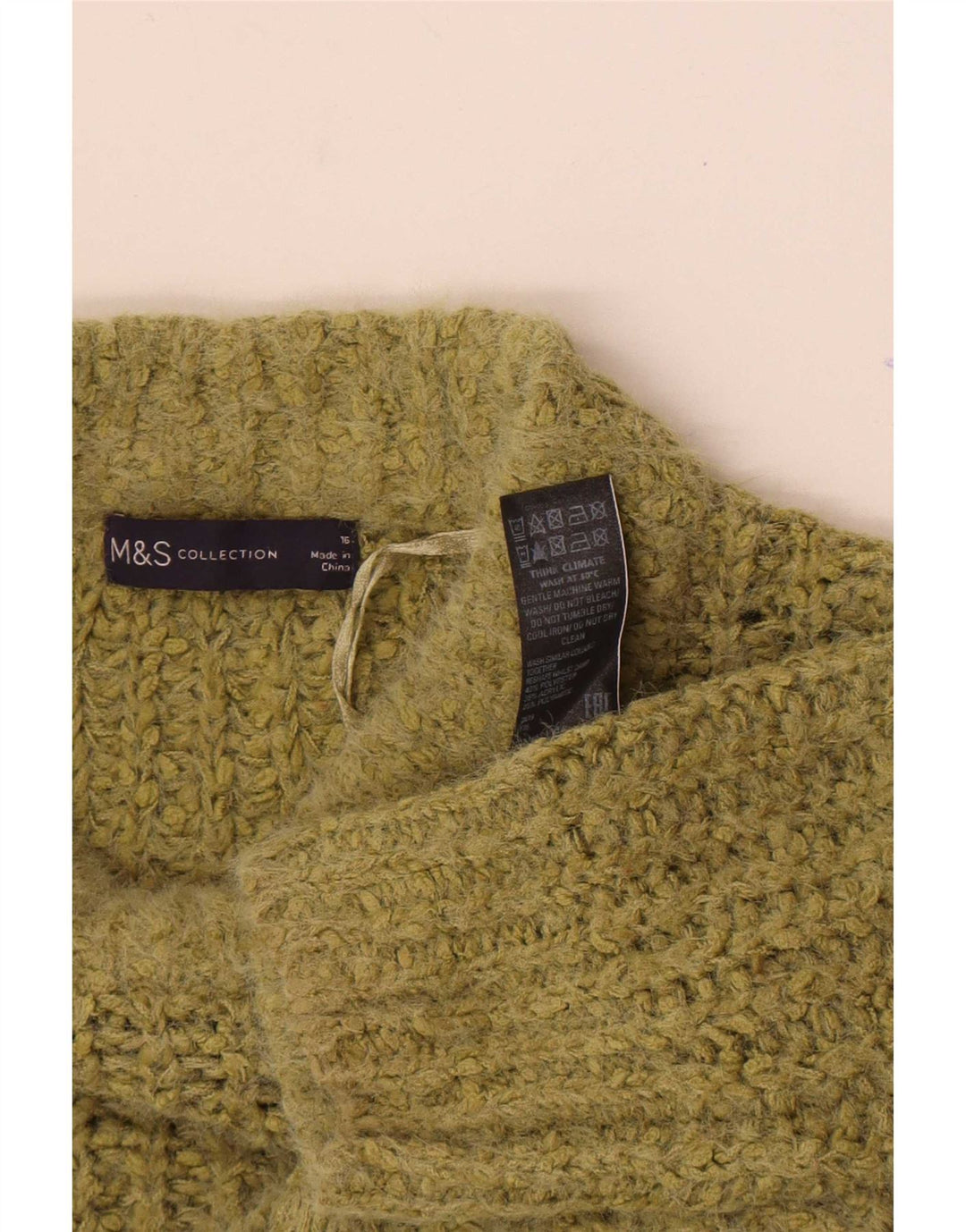 Marks & Spencer Γυναικείο πουλόβερ με λαιμό χελώνα UK 16 Large Khaki