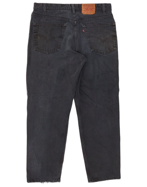 Levi's Mens 550 Relaxed Fit Straight Jeans W38 L30 Navy Blue Cotton
