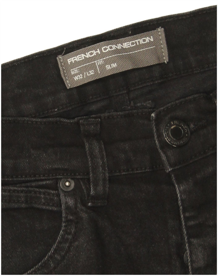 French Connection Ανδρικό Slim Jeans W32 L32 Μαύρο βαμβακερό