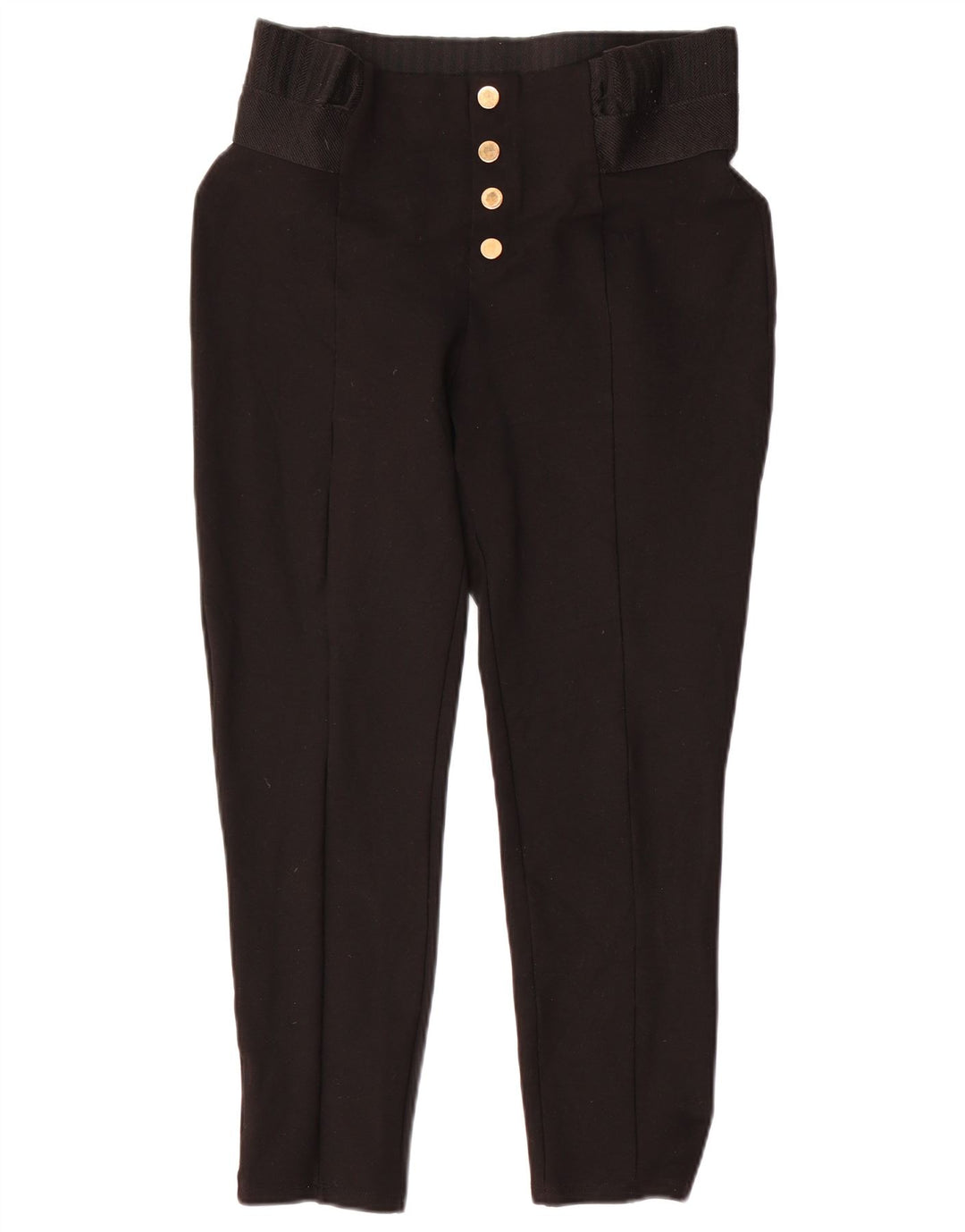 Zara Γυναικείο Slim Capri Παντελόνι XL W36 L24 Μαύρο