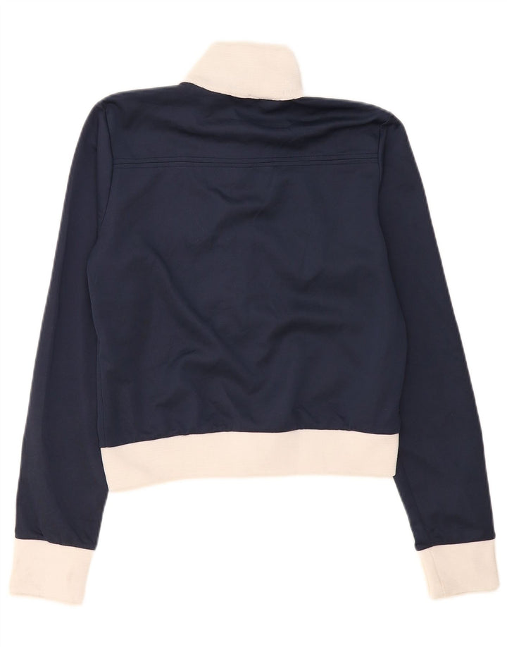 Zara Γυναικεία φόρμα Crop Top Jacket UK 14 Medium Navy Blue Colourblock