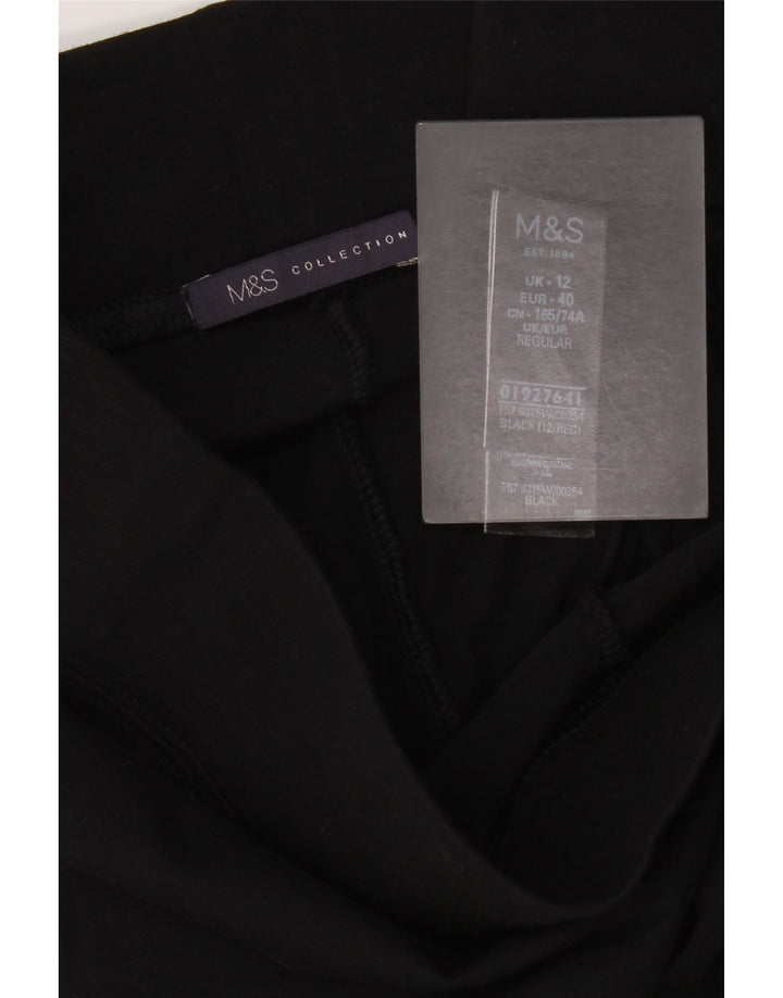 Marks & Spencer Γυναικεία Κολάν UK 12 Μεσαίο μαύρο βαμβακερό