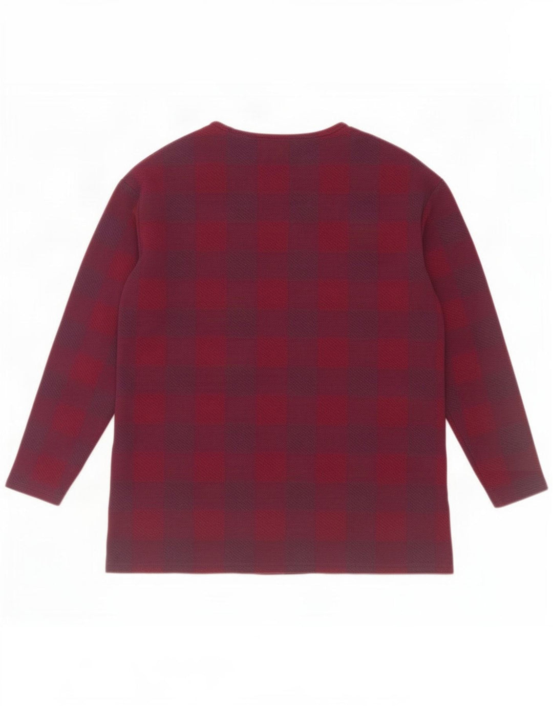 Marks & Spencer Γυναικεία μπλούζα μακρυμάνικη UK 14 Large Purple Check Polyester
