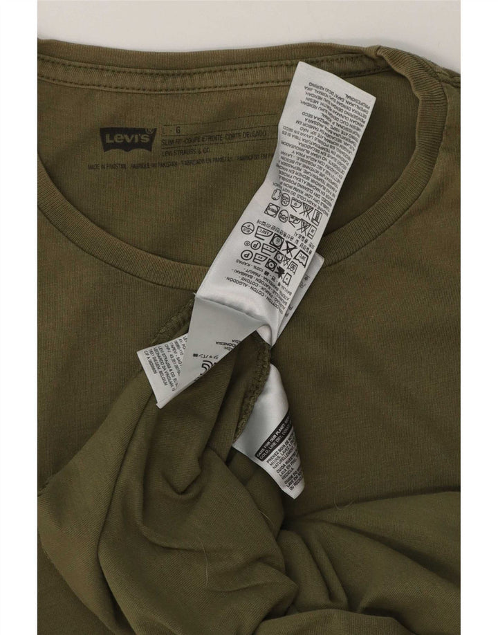 Ανδρικό T-Shirt Levi's Top μεγάλο πράσινο βαμβακερό
