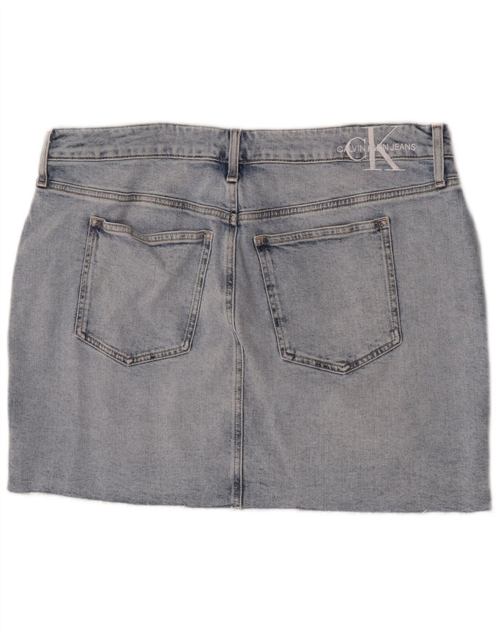 Γυναικεία Μίνι Τζιν Φούστα Calvin Klein W36 L17 Μπλε