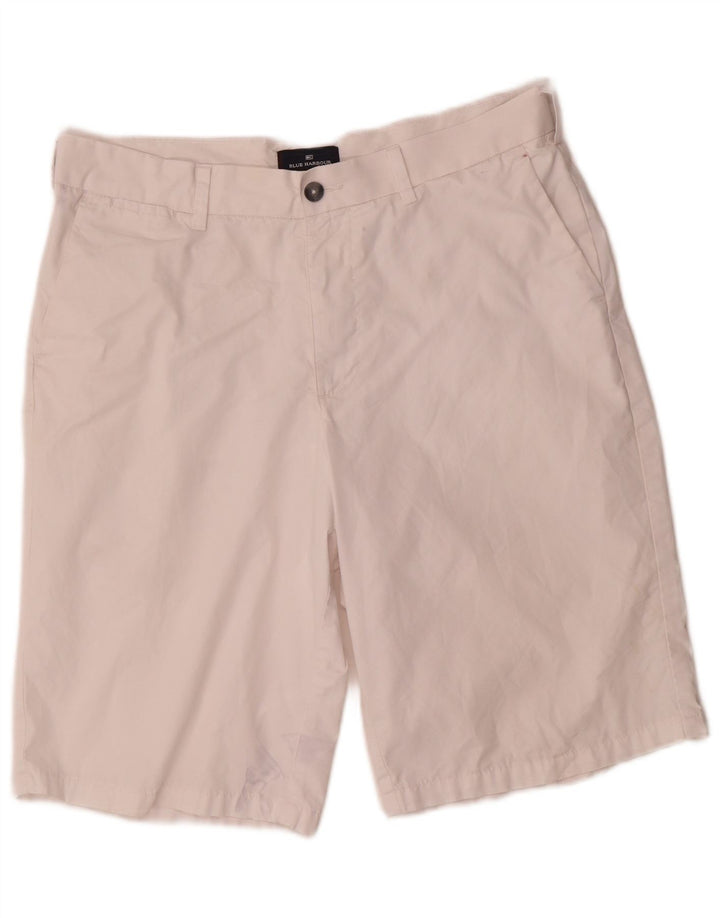 Ανδρικό σορτς chino Marks & Spencer, μπλε Harbor W34 μεγάλο λευκό βαμβακερό