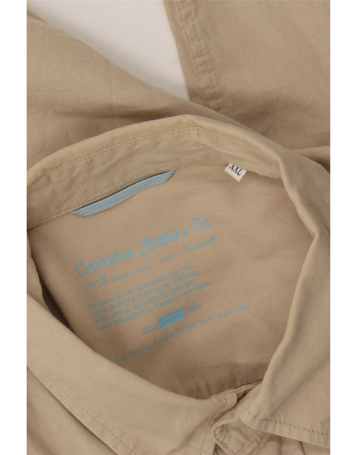 Ανδρικό πουκάμισο Carrera 2XL Μπεζ βαμβακερό