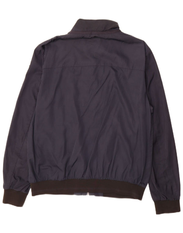 Geox Mens Respira Bomber Jacket UK 44 2XL Navy Blue Polyester