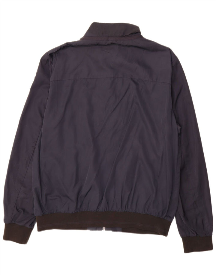 Geox Mens Respira Bomber Jacket UK 44 2XL Navy Blue Polyester
