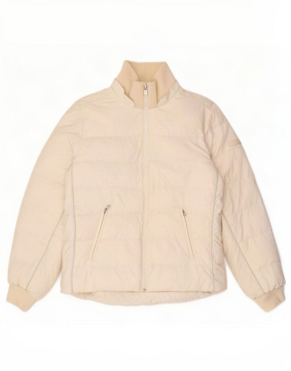 Champion Γυναικείο μπουφάν με επένδυση UK 10 Small White Polyamide
