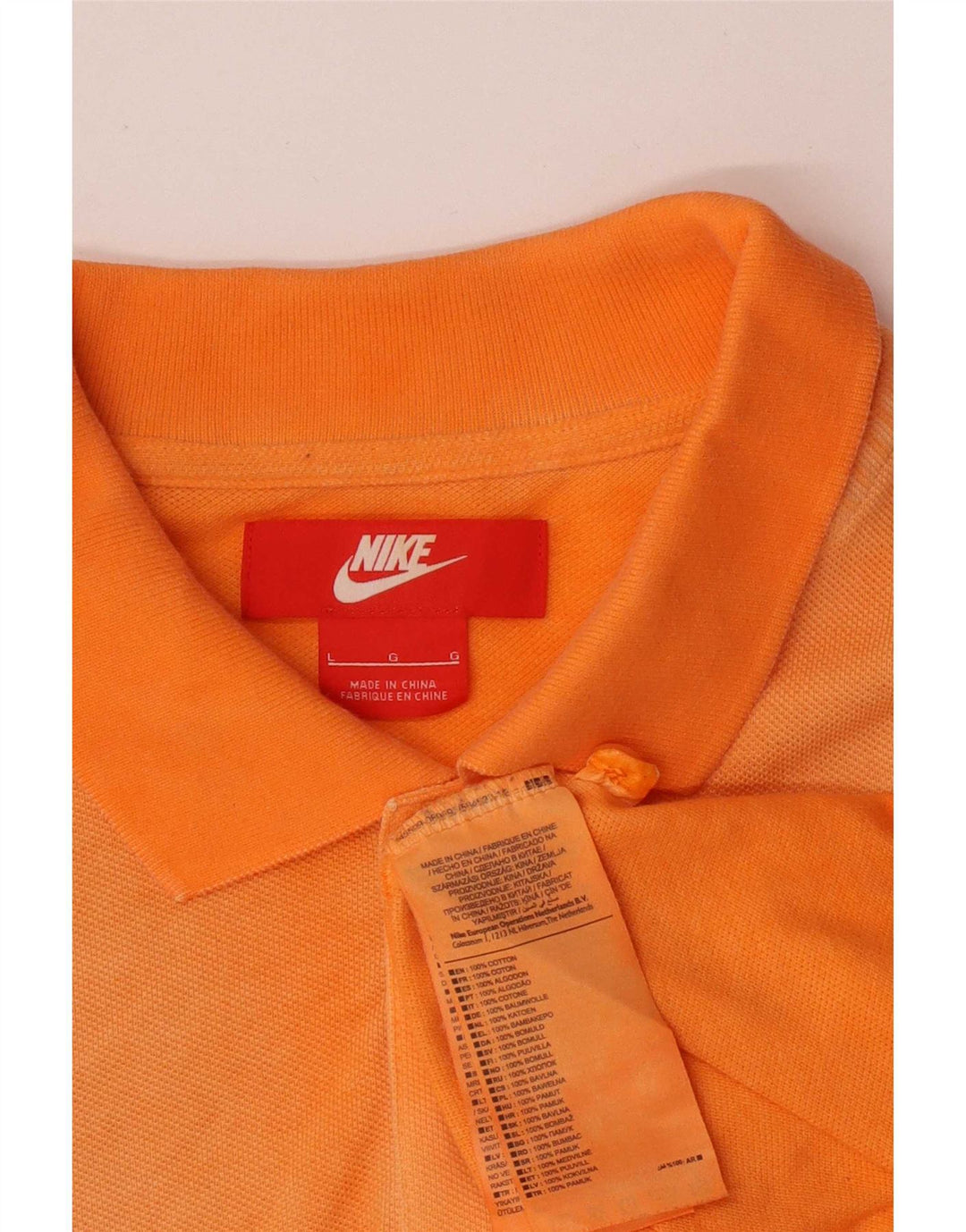 Ανδρικό μπλουζάκι πόλο Nike μεγάλο πορτοκαλί βαμβακερό