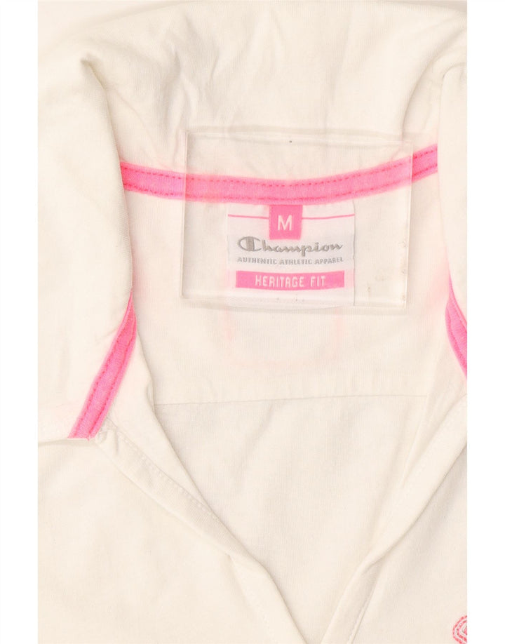 CHAMPION Γυναικείο Heritage Fit Polo UK 12 Medium White