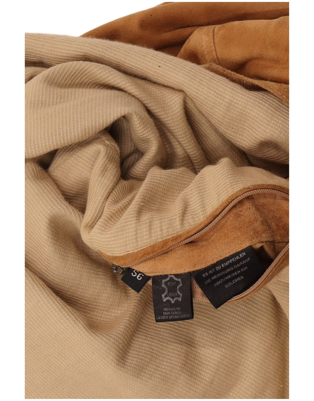 Christian Berg Ανδρικό Suede Bomber Jacket IT 56 3XL Καφέ Δερμάτινο