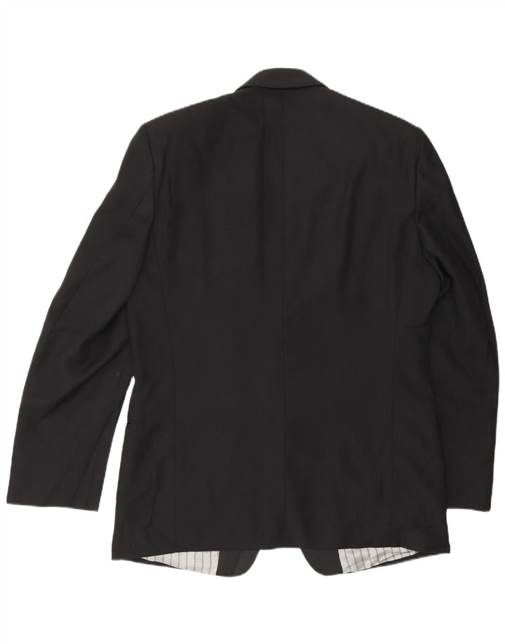 Vintage Ανδρικό Μπουφάν Blazer 1 Κουμπί IT 48 Μεσαίο Μαύρο Μαλλί