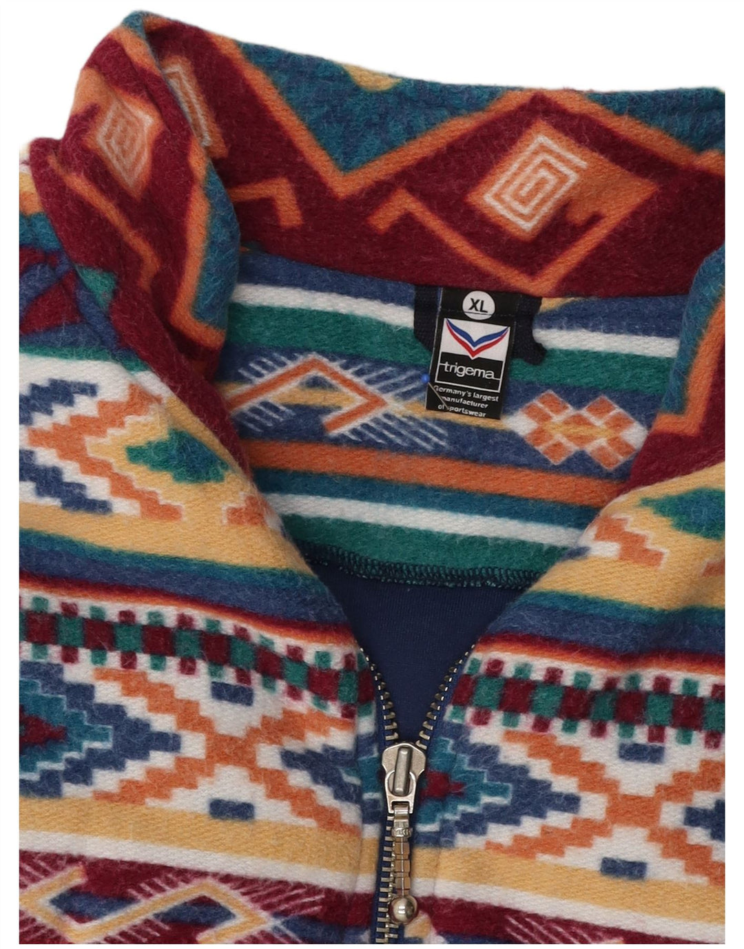 Ανδρικό Fleece Jacket Trigema UK 42 XL Πολύχρωμο γεωμετρικό πολυεστέρα
