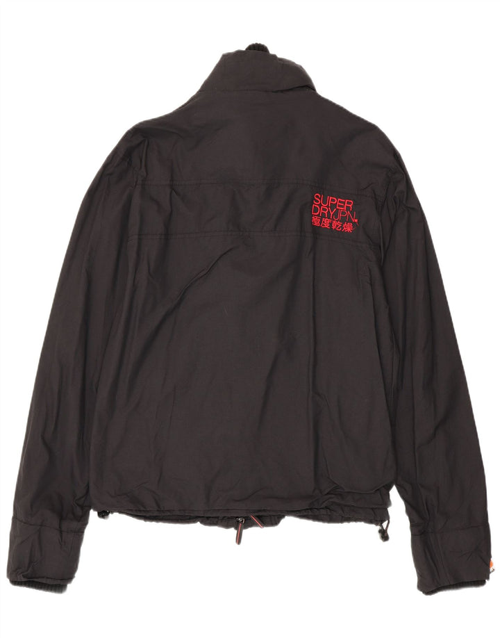 Ανδρικό τζάκετ Superdry Windbreaker UK 40 Large Black Nylon